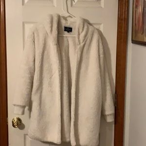 American Eagle White Jacket with hood